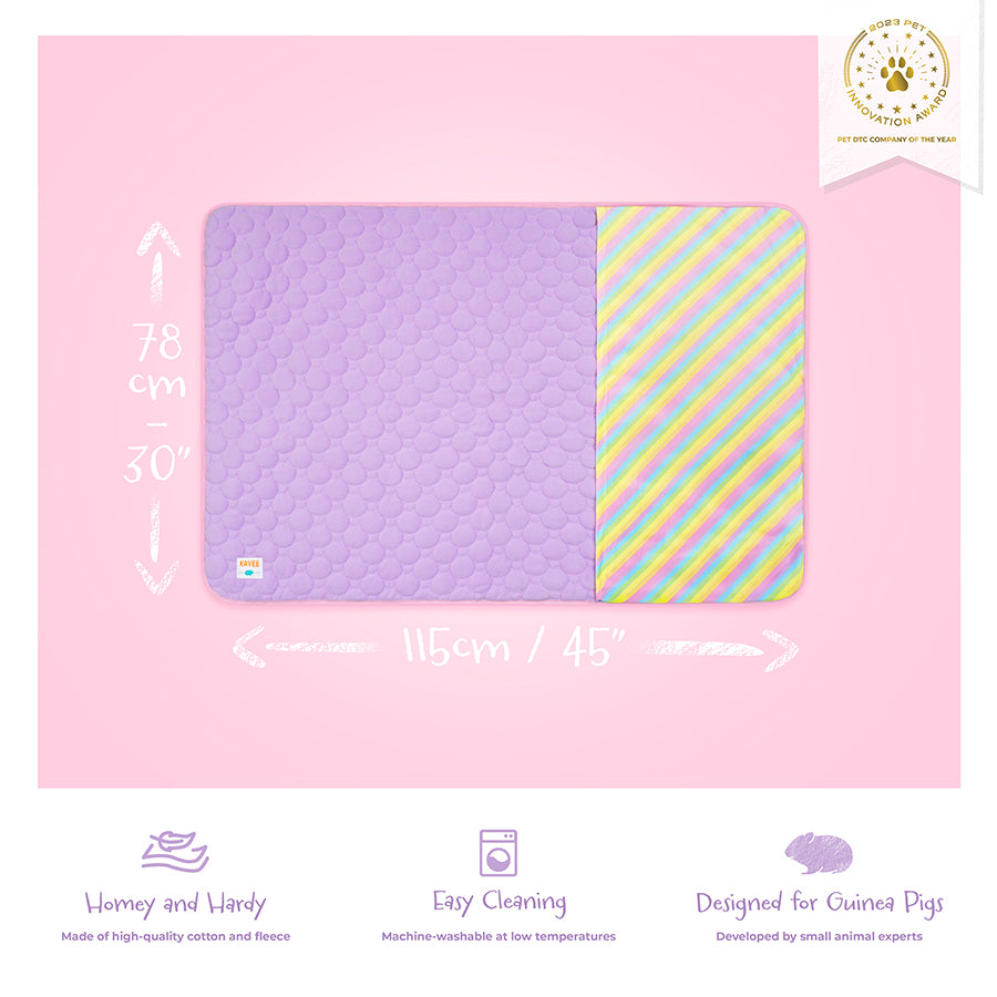 Plush Fleece Liners for Guinea Pigs | Rainbow Collection