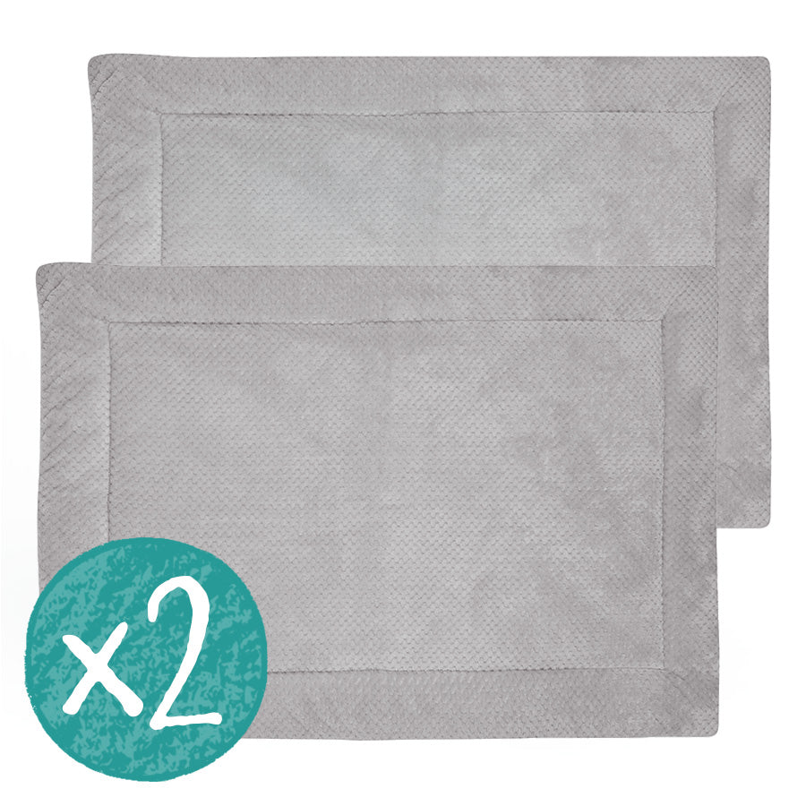 Set of 2 Extra Soft Fleece Liners for Guinea Pigs | Velvet Grey