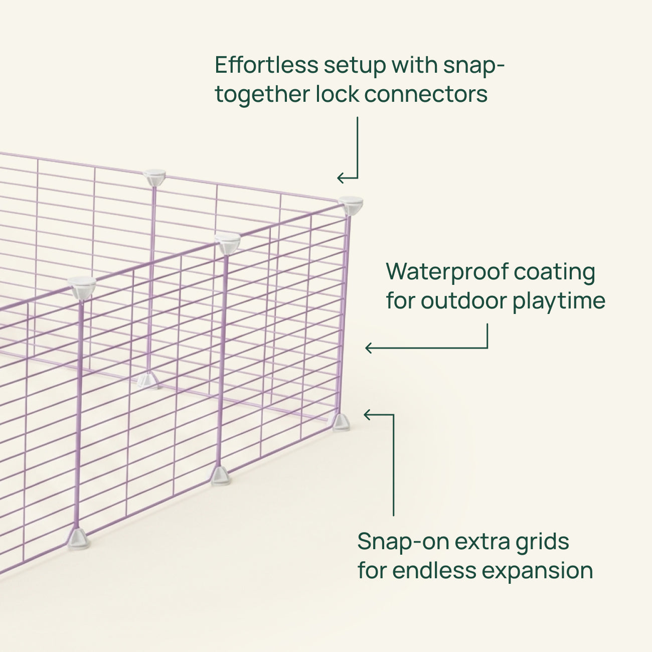 Outdoor C&C Run for Guinea Pigs