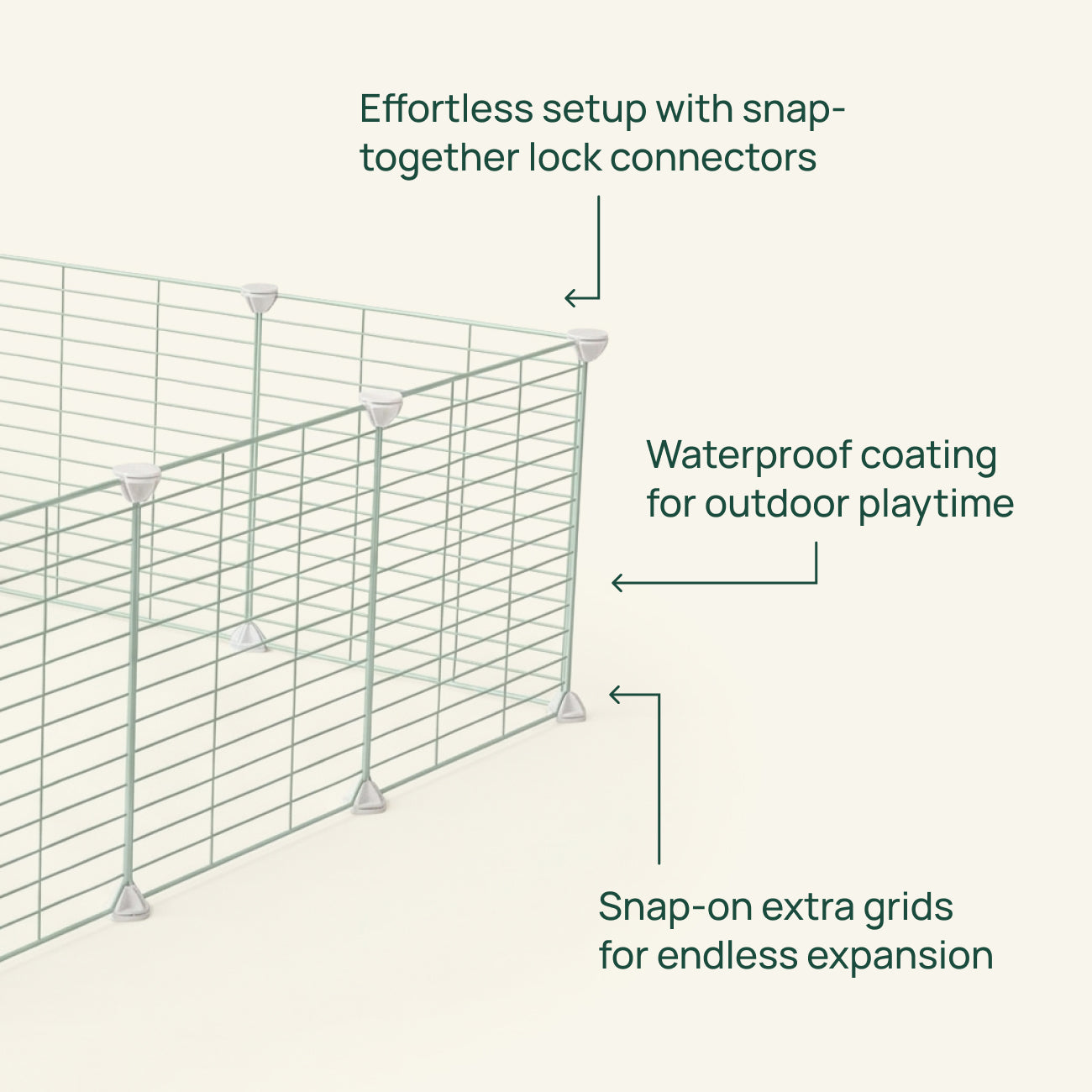 Outdoor C&C Run for Guinea Pigs