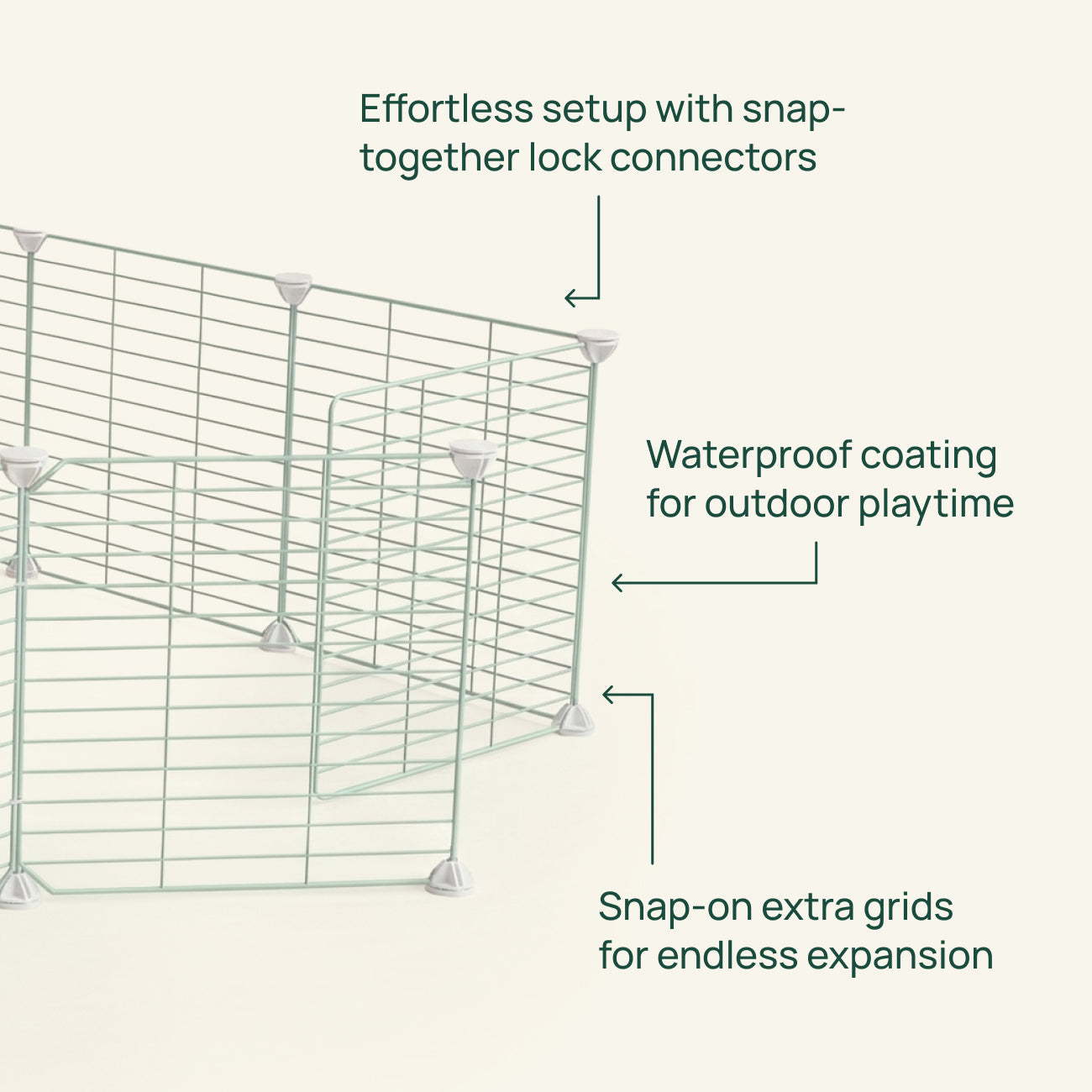 Outdoor C&C Run for Guinea Pigs