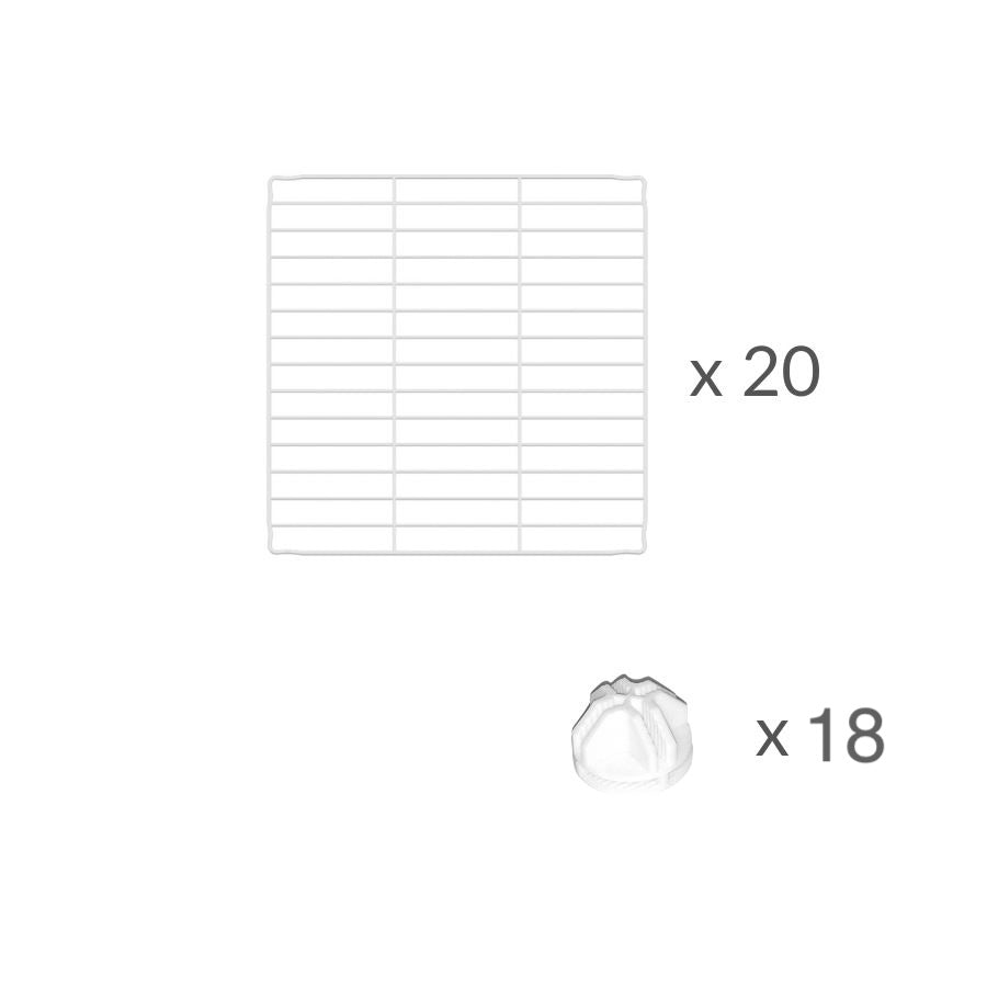 White C&C Guinea Pig Cage Stand