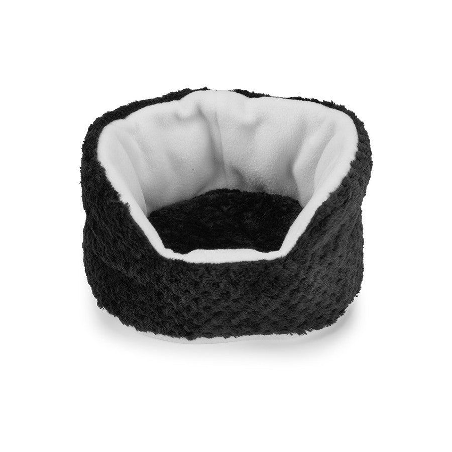 a guinea pig sofa bed cuddle cup in fleece black by kavee