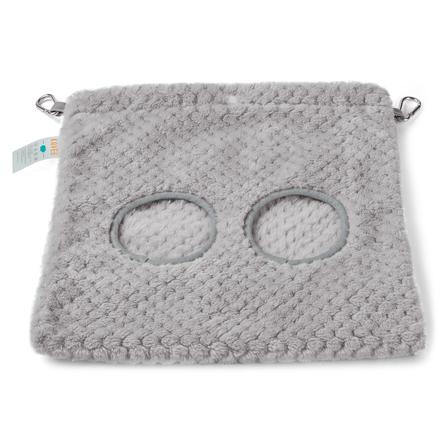 a guinea pig hay bag in grey fleece by kavee