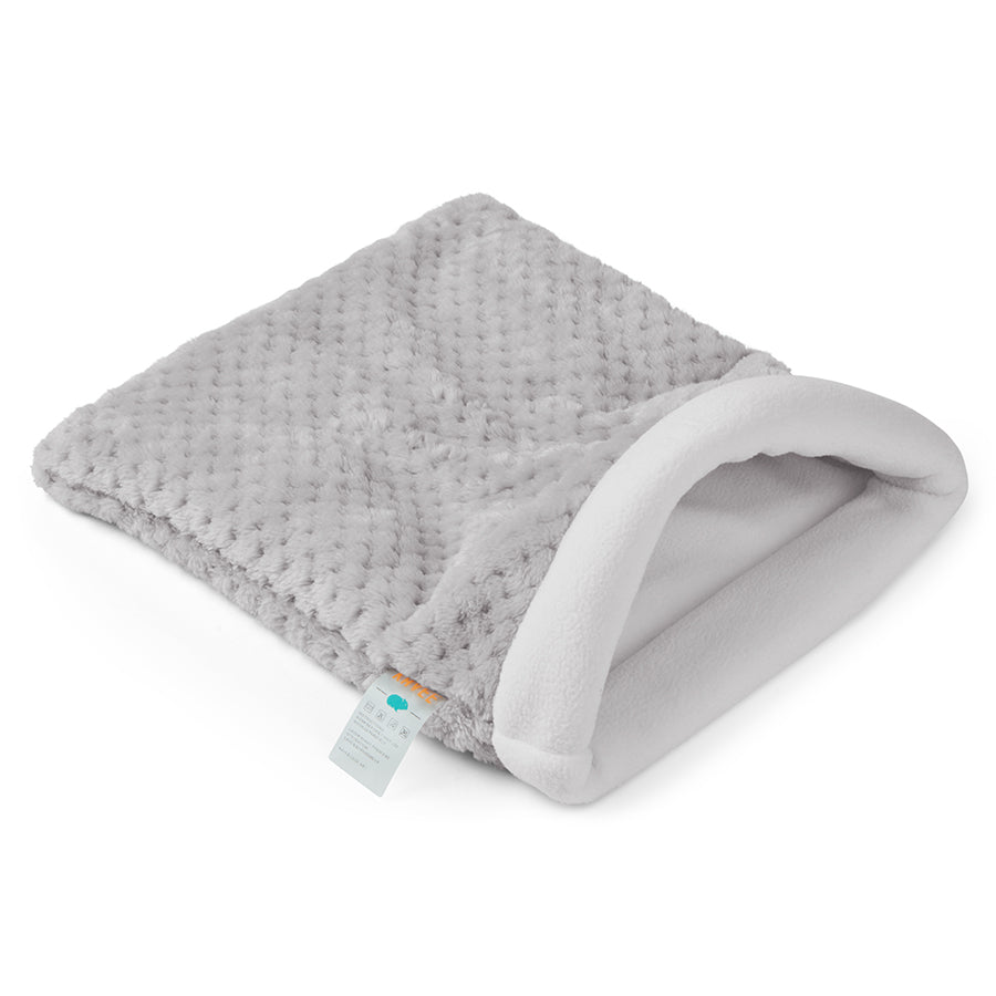 a guinea pig accessory hideout sleep sack bed in grey fleece by kavee
