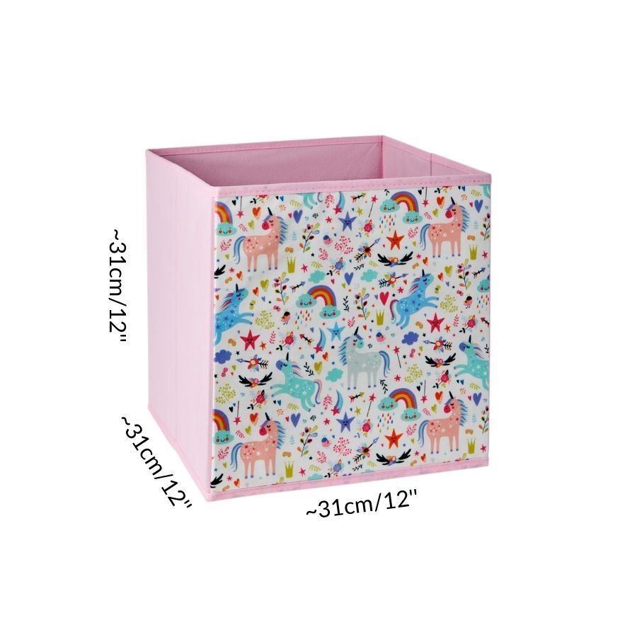 Measurements of one storage box cube for guinea pig CC cage Unicorn Light Pink Kavee