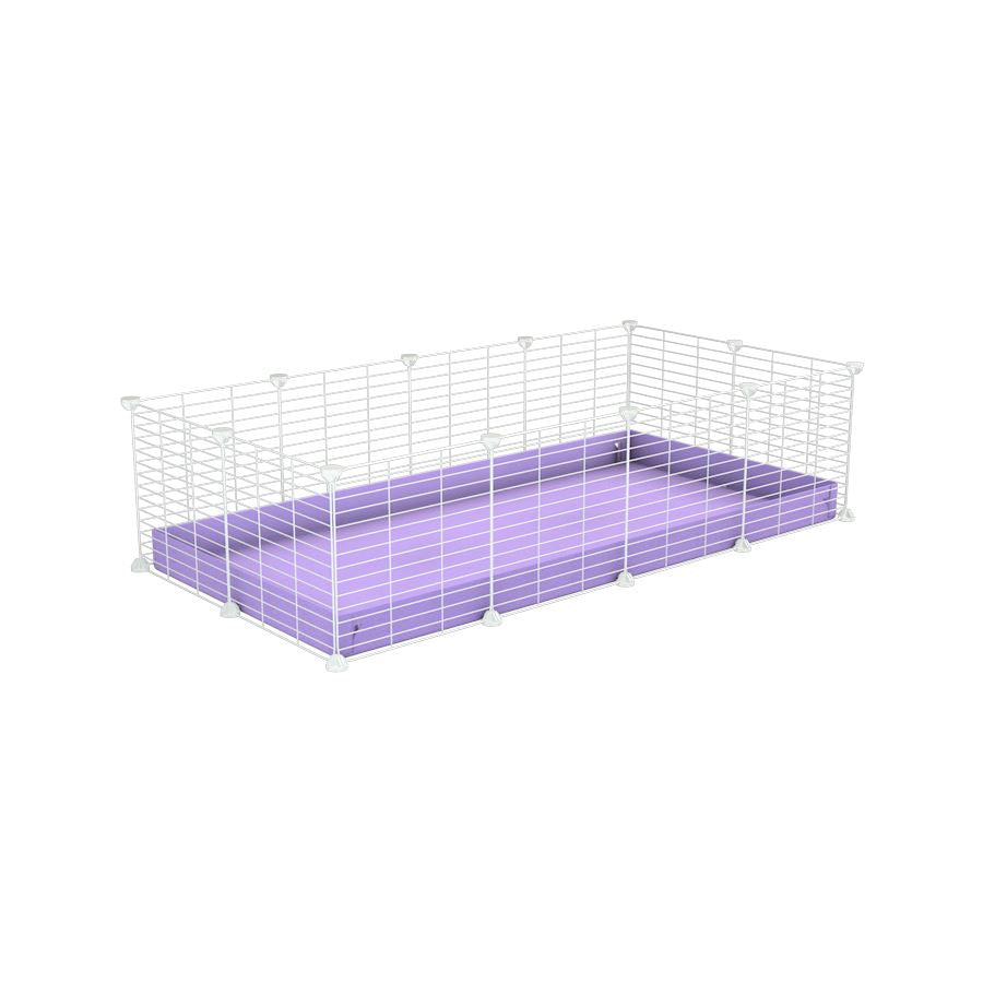 White 4x2 C C Cage Ideal for two guinea pigs