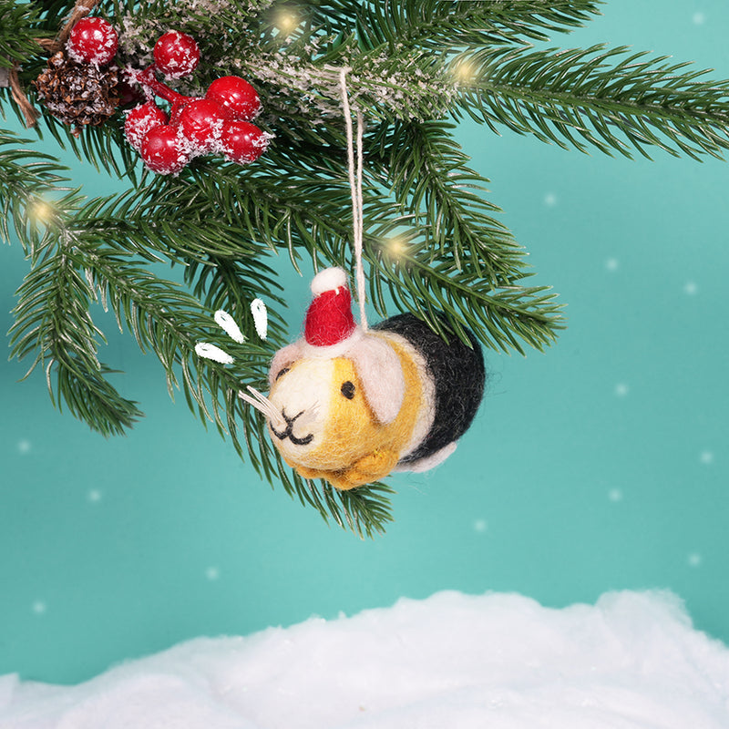 Guinea Pig Christmas Decorations | 4 Guinea Pig Ornaments