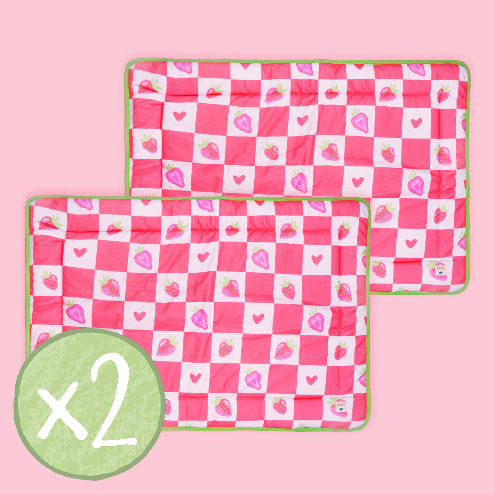 Set of 2 Fleece Liners Bundle | Strawberry
