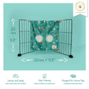 Sizing guide for Kavee Christmas hay bag for guinea pigs