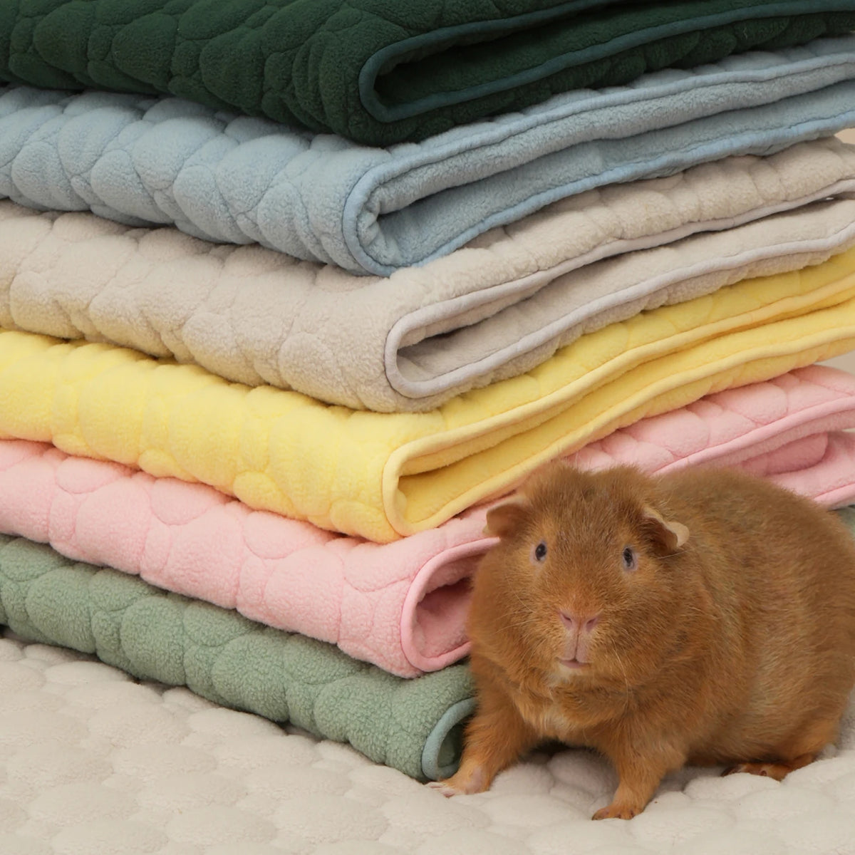 The Cloud™ Fleece Liner, in a guinea pig habitat
