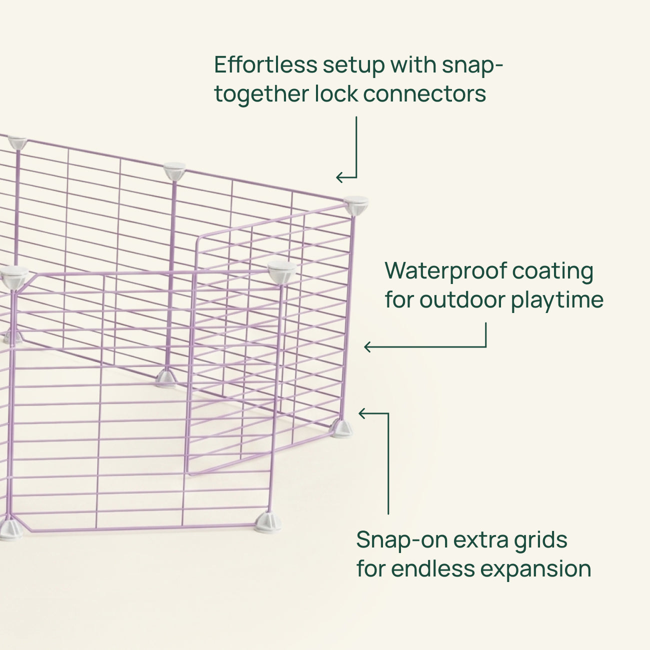 Outdoor C&C Run for Guinea Pigs