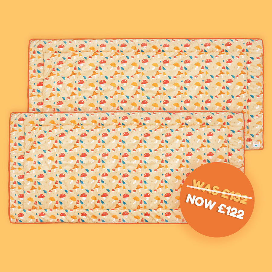 Set of 2 Fleece Liners Bundle | Mushroom