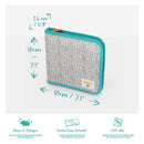 Kavee grooming kit on white background showing product dims