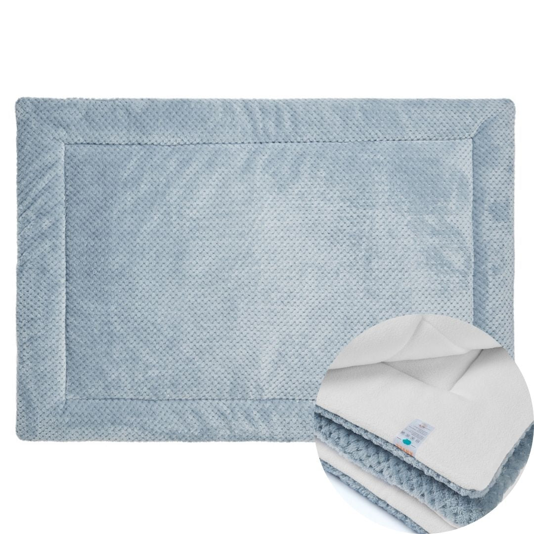 Set of 2 Fleece Liners | Dusky Blue | Plush Bedding