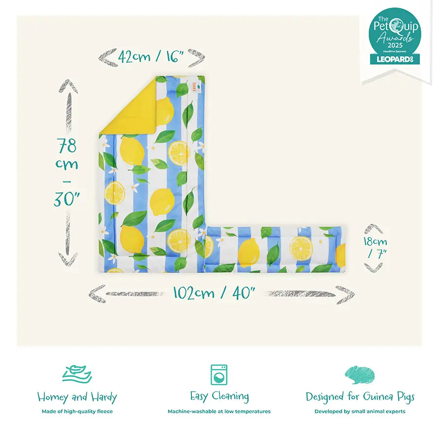 Two In One Plush Fleece Liner for Guinea Pigs | Amalfi Collection