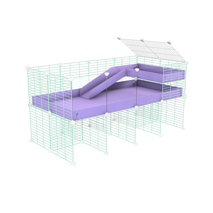 4x2 C&C Guinea Pig Cage with Loft & Stand