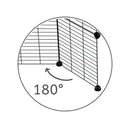 A black safe small mesh C&C door grid rotating 180 degrees to create hinged doors and lids on C and C cages for guinea pigs by kavee UK