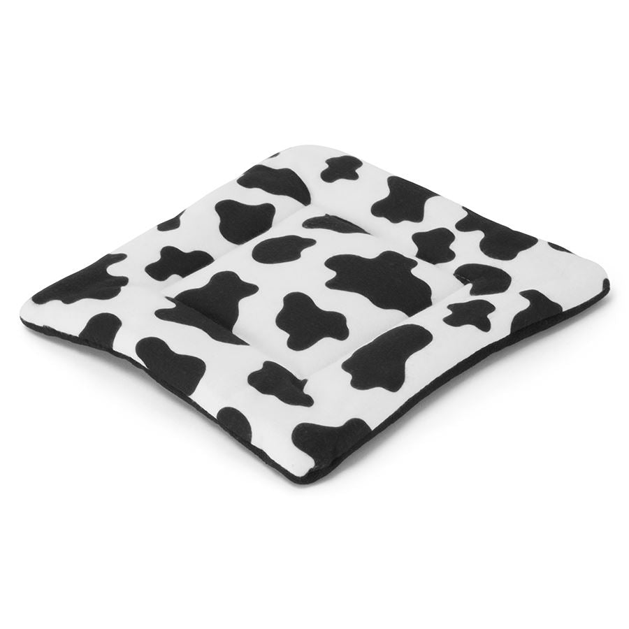 a guinea pig  pee pad in fleece pattern cowprint by kavee