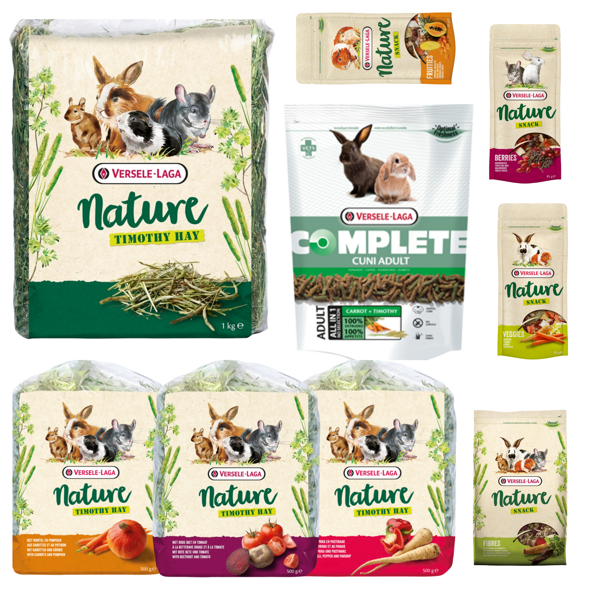 MAXI SAVER PACK - Starter Kit Rabbit Bundle Food Hay & Snacks - Rabbit Bunny idea versele laga kavee