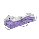 Size and dimension of a 6x2 C&C cage with divider loft ramp for guinea pigs fighting or quarantine from brand kavee