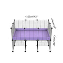 Size of a 3x2 CC cage for guinea pigs with a stand purple lilac pastel correx and 9x9 grids sold in Uk by kavee