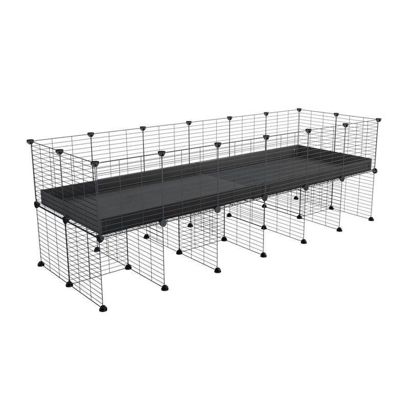 a 6x2 CC cage for guinea pigs with a stand black correx and 9x9 grids sold in Uk by kavee