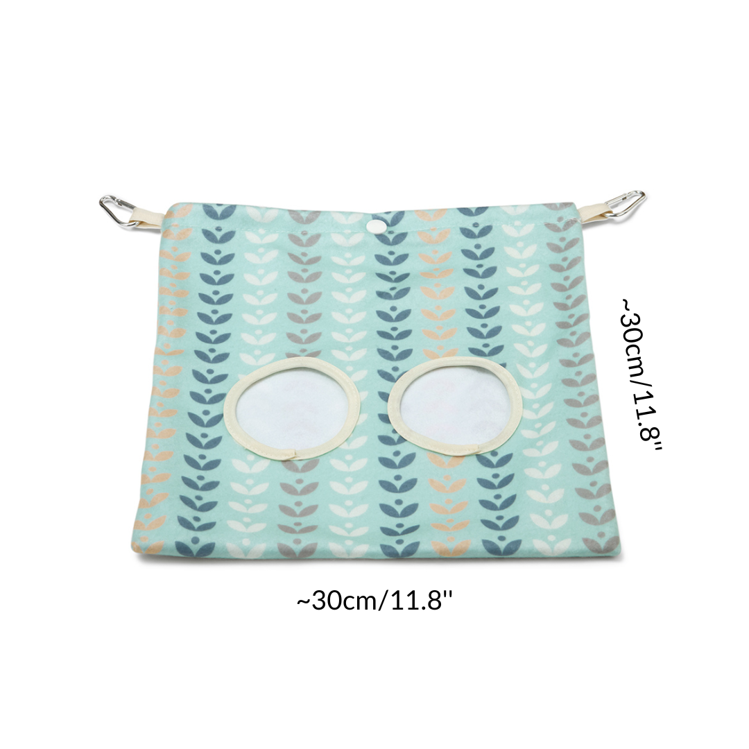 dimensions of a haybag in abstract pattern fleece