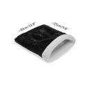 dimensions of a sleep sack in fleece pattern black