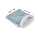 dimensions of a sleep sack in fleece pattern blue