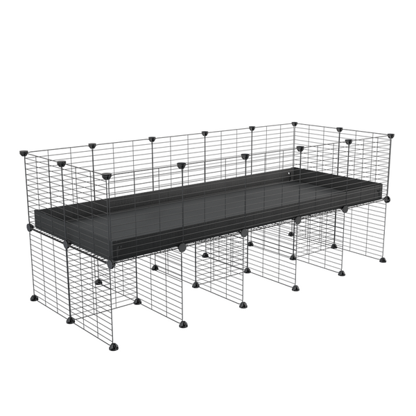 a 5x2 CC cage for guinea pigs with a stand black correx and small hole size grids sold in Uk by kavee
