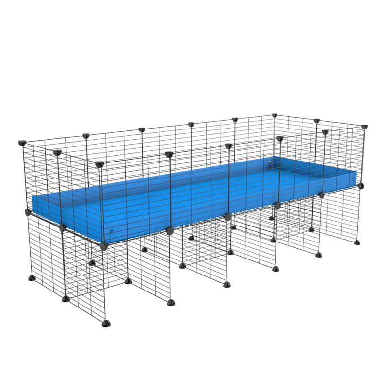 a 5x2 CC cage for guinea pigs with a stand blue correx and small hole size grids sold in Uk by kavee
