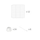 Material for a set of 12 white C&C safe door grids to create hinged doors and lids on C and C cages for guinea pigs by kavee UK