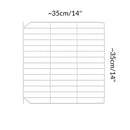 Size of A white C&C safe door grid to create hinged doors and lids on C and C cages for guinea pigs by kavee UK