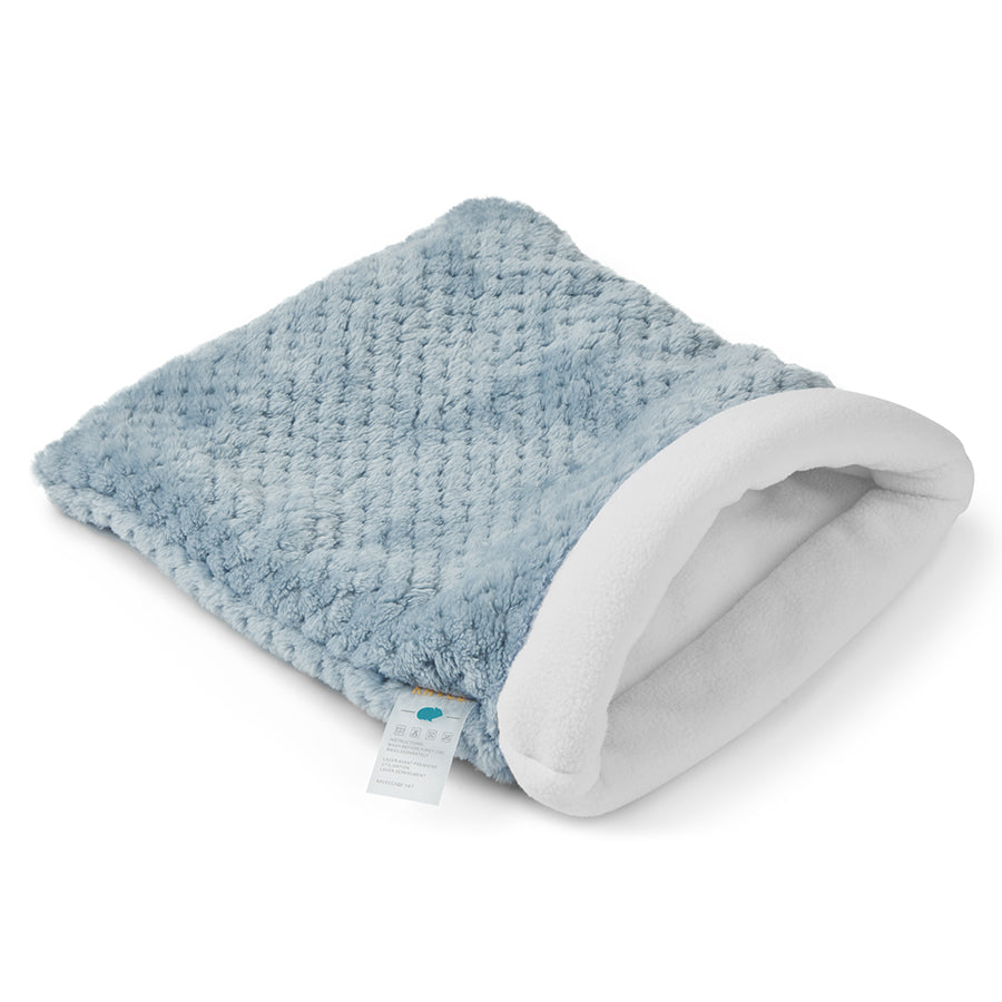a guinea pig accessory hideout sleep sack bed in blue fleece by kavee