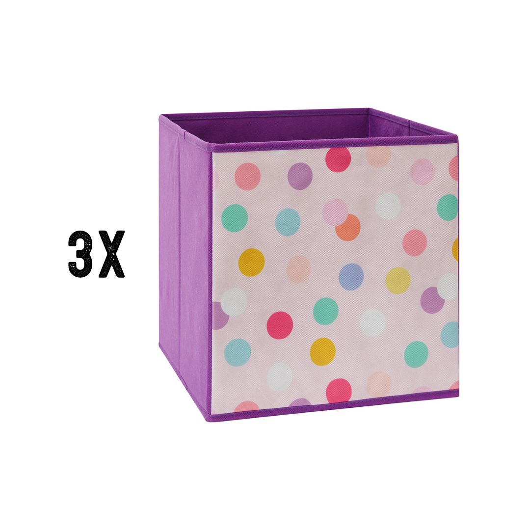 Set of Storage Boxes | Pastel Dots