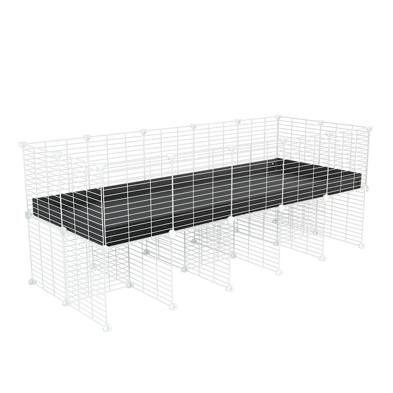 a 5x2 CC cage for guinea pigs with a stand black correx and small hole size white CC grids sold in Uk by kavee