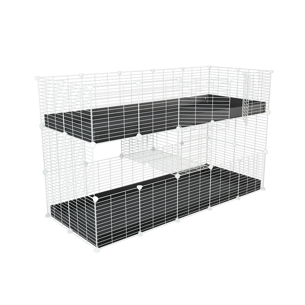 Double level guinea pig cage best sale