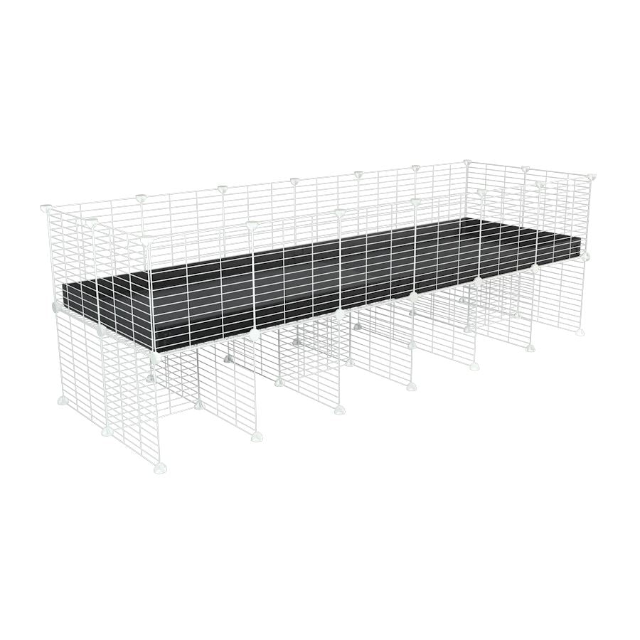 a 6x2 CC cage for guinea pigs with a stand black correx and 9x9 white grids sold in Uk by kavee