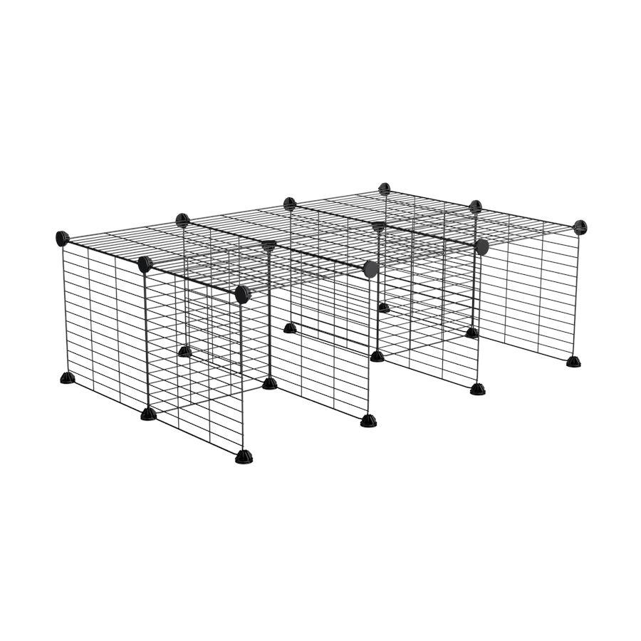 A C&C guinea pig cage stand size 3x2 with safe baby proof grids by kavee UK