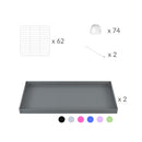Material for A 8x2 L-shape white C&C cage with stand divider for guinea pig fighting or quarantine from brand kavee