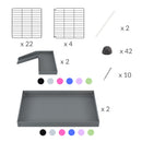 Material for a 6x2 C&C cage with loft ramp divider for guinea pig fighting or quarantine from brand kavee