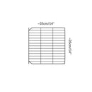 Dimensions of A black safe small mesh C&C door grid to create hinged doors and lids on C and C cages for guinea pigs by kavee UK