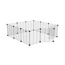 a 3x3 outdoor modular playpen with baby C and C grids for guinea pigs or Rabbits by brand kavee